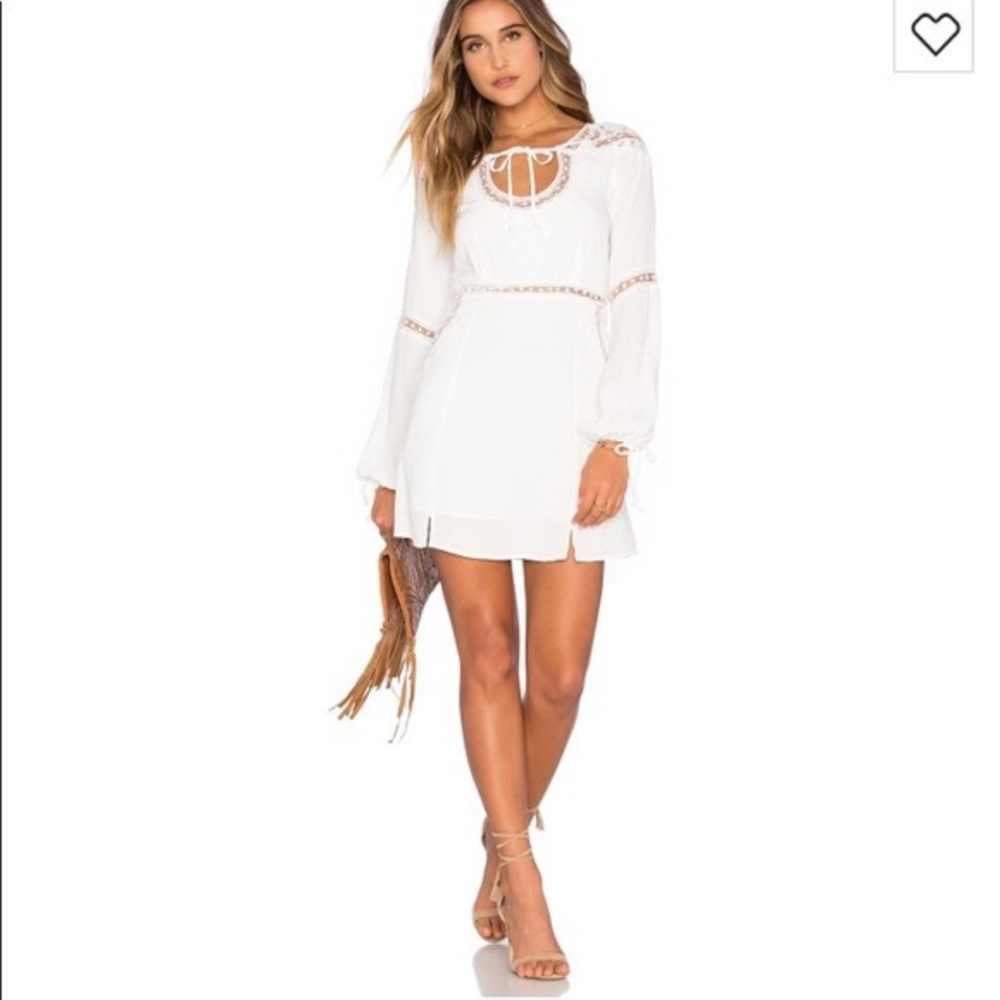 NWT For Love & Lemons White Mini Dress